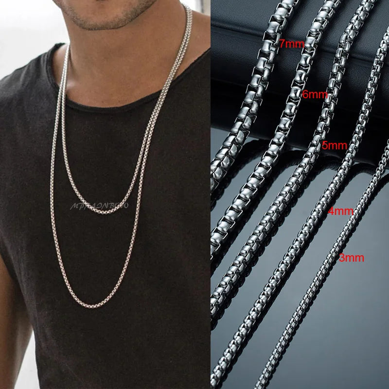 Men’s Box Chain Necklace