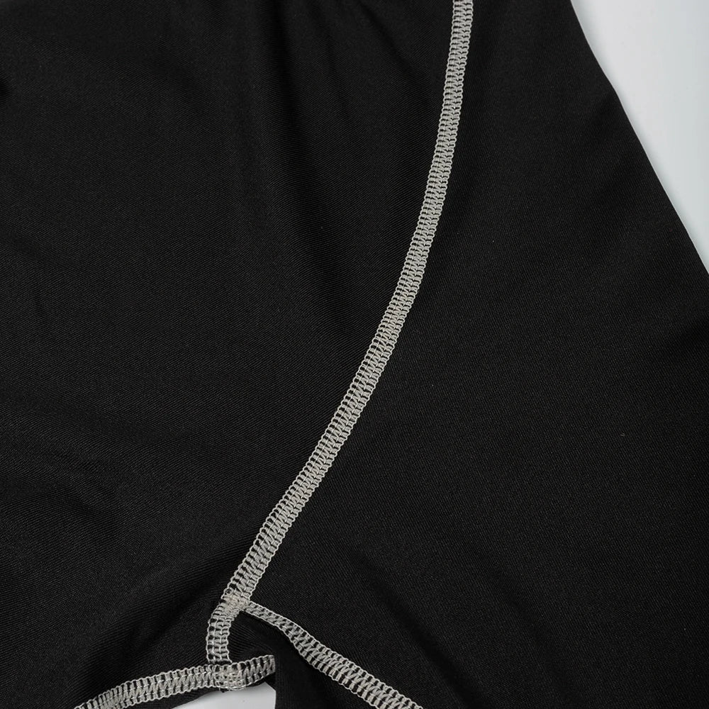 Men's Workout Compression Shirt Quick Dry Running T-shirt Turtleneck Long Sleeve Rash Guard Gym Base Layer Athletic Undershirt