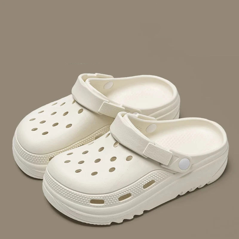 Women Home Slippers Garden Clogs Shoes Men's Sandals Flip Flops Summer Outdoor Couple Beach Slipper Closed Toe Non Slip Sandals