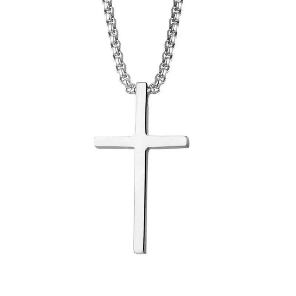 Men’s Minimal Cross Necklace