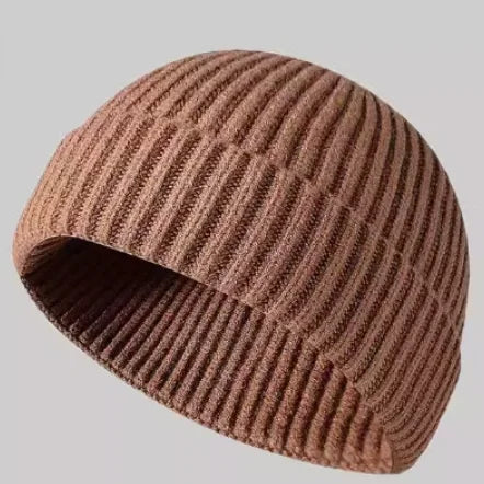 1PC Trendy Style Knitted Hat for Men & Women Caps Wool Fashion Simple Warm Skullies Beanies Solid Autumn Winter Beanie Cap