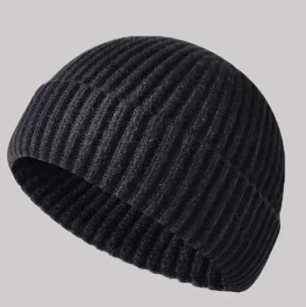 1PC Trendy Style Knitted Hat for Men & Women Caps Wool Fashion Simple Warm Skullies Beanies Solid Autumn Winter Beanie Cap
