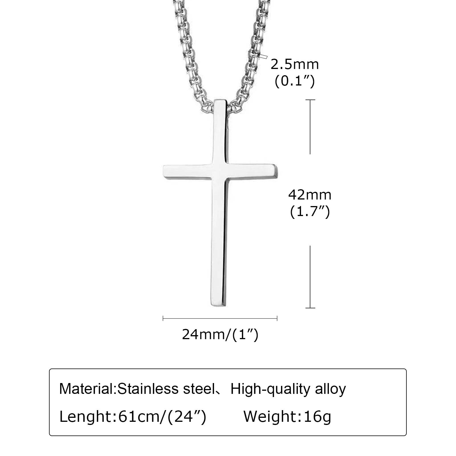 IronFaith Cross Necklace