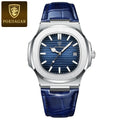 Poedagar Prestige Blue Leather Watch