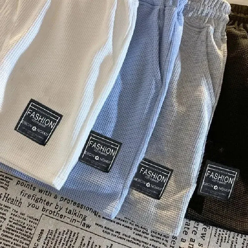 2025 Summer New Women Waffle Comfortable Leisure Sports Shorts Loose Outdoor Cycling Camping Hiking Mountaineering Shorts