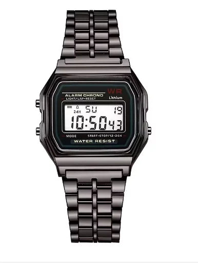 Retro Luxury Digital Display Gold Rose Watch for Men And Women Electronic Clock Elegant Timepiece