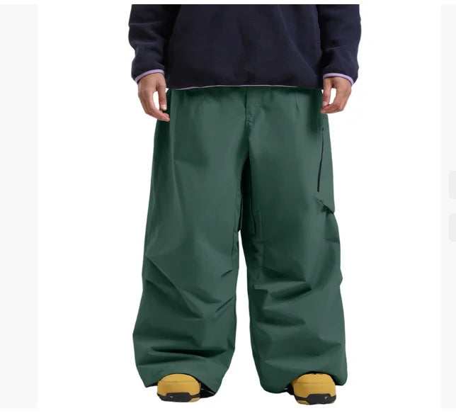 Gsou Snow Men's & Women's Snowboard Pants Waterproof Windproof Ski Trousers Thermal Winter Workwear Loose Fit Outdoor Sportswear