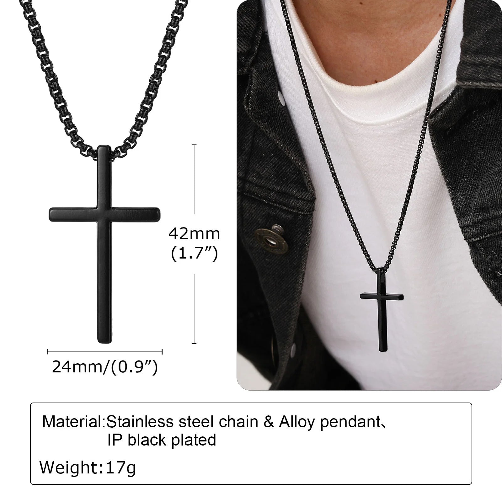 IronFaith Cross Necklace