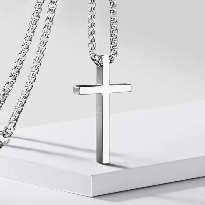 Men’s Minimal Cross Necklace