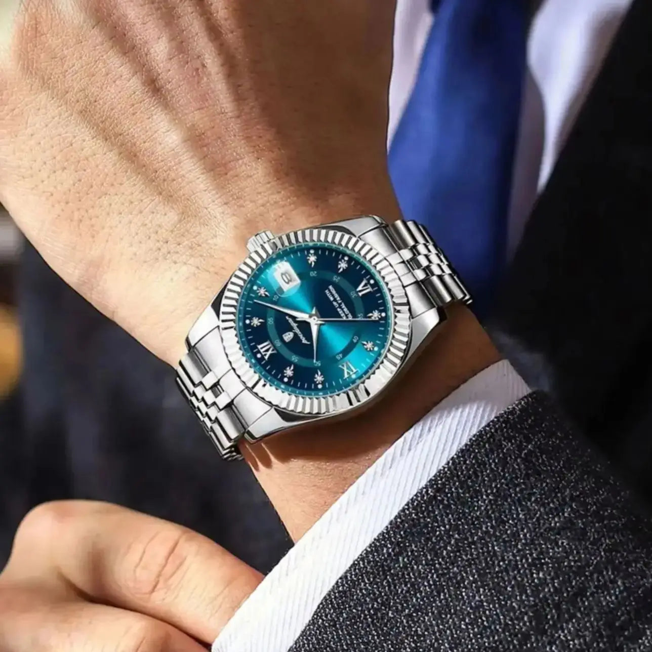 Poedagar Prestige Diamond Dial Watch