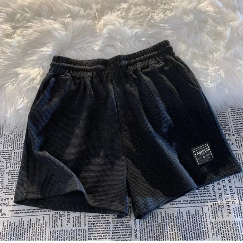 2025 Summer New Women Waffle Comfortable Leisure Sports Shorts Loose Outdoor Cycling Camping Hiking Mountaineering Shorts