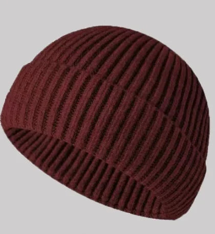 1PC Trendy Style Knitted Hat for Men & Women Caps Wool Fashion Simple Warm Skullies Beanies Solid Autumn Winter Beanie Cap