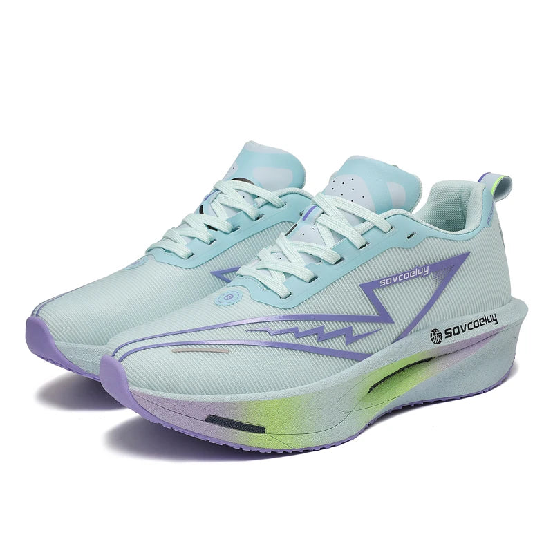 Running Shoes Carbon Board Speciality Marathon Men Sports Breathable Lightweight Women's Comfortable Athletic Nonskid Sneakers