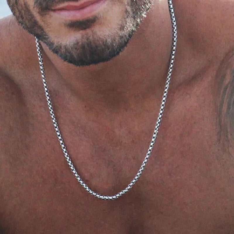 Men’s Box Chain Necklace