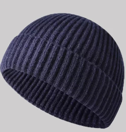1PC Trendy Style Knitted Hat for Men & Women Caps Wool Fashion Simple Warm Skullies Beanies Solid Autumn Winter Beanie Cap