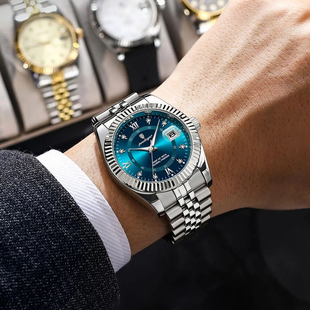 Poedagar Prestige Diamond Dial Watch