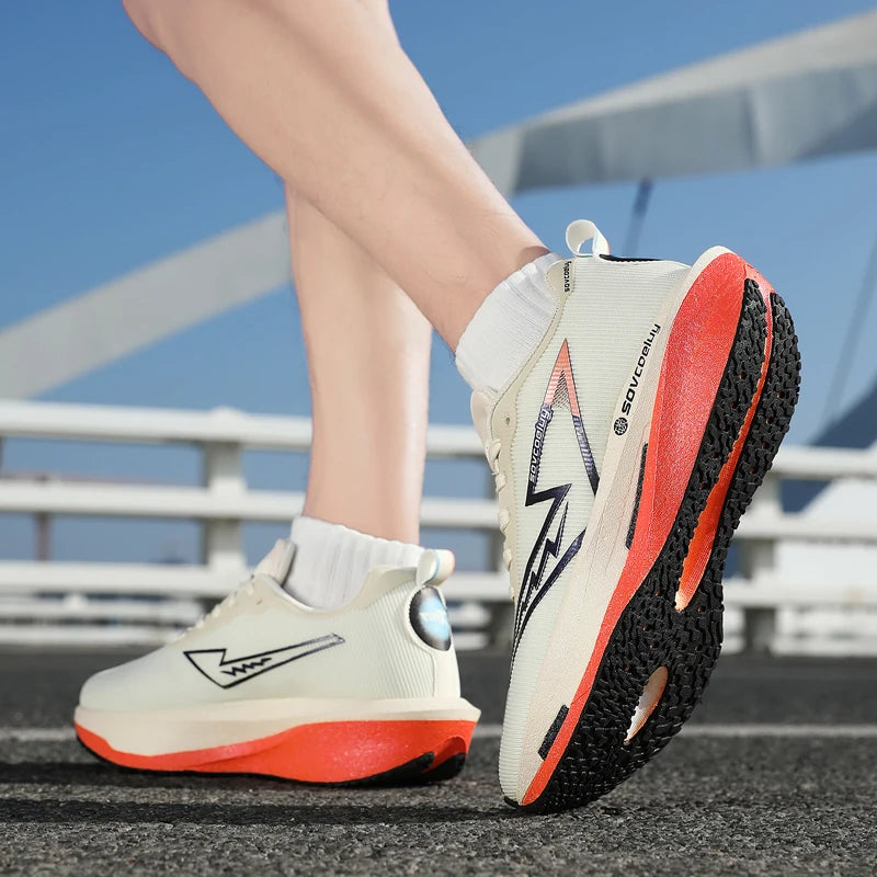 Running Shoes Carbon Board Speciality Marathon Men Sports Breathable Lightweight Women's Comfortable Athletic Nonskid Sneakers